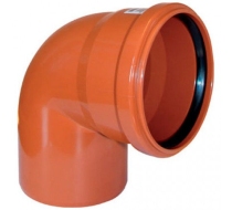 Отвод ПВХ 200х90 (оранжевый)
